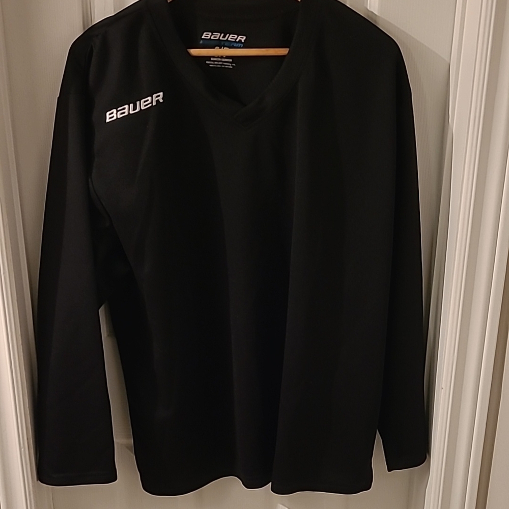 Bauer Black Long Sleeve Practice Jersey